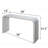 Curved Waterfall-style wood Console Table-320400402
