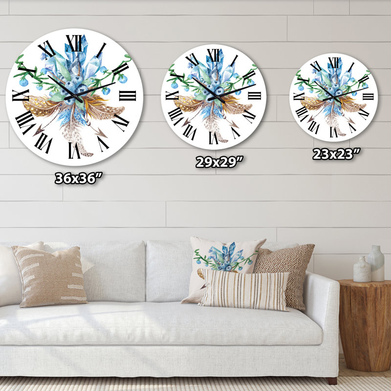 Horloge murale traditionnelle Fresh Forest, Surdimensionné