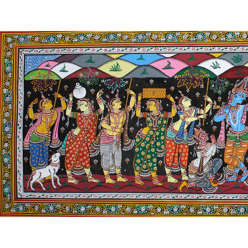 Lord Krishna Lifting Goverdhan Mountain