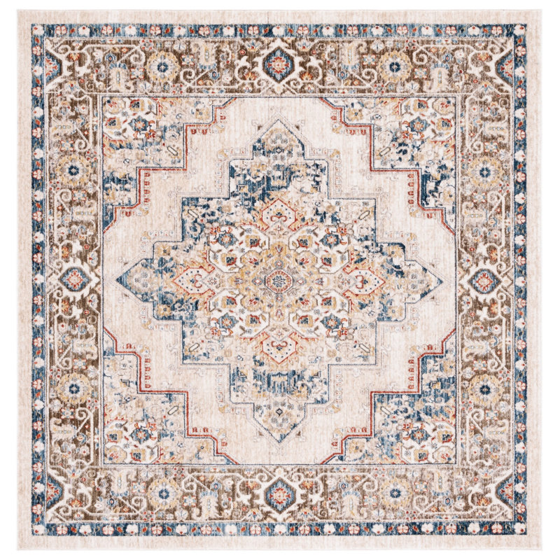 Olympia Performance Oriental Rug, Square 6'