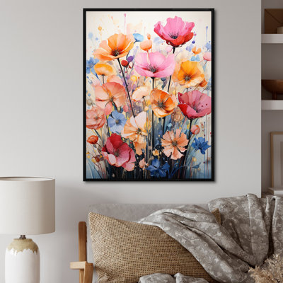 Clodean Seasonal Flowers Représentation multicolore - impression