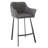 Upholstered Counter Stool with Metal Frame