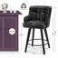 Tabouret de bar 26 po pivotant sur 360 ° à hauteur de comptoir 26 pi, chaises de îlot de cuisine avec pieds en bois-770741217-770696414
