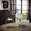 Kira Glass Top Frame End Table
