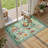 2'X6' Vintage Floral Runner Rug for Hallway Green-122611624-122611629