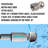 Sewer Jetter Kit For Pressure Washer 100ft, 4000 Psi Drain Cleaner Hose 1/4 Inch Npt, Corner Rotating And Button Hose Sewer Jetting Nozzle Pearl Corsage Pin Tape Handle Strap Spanner