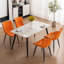 Comfortable Padded Dining Chairs with Back Easy Assembly Upholstered Side Chair, Accent Chairs for Kitchen, Dining Room-606240496