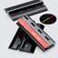 4x Black Acrylic Plastic Piano Hinges 75 mm, Self-Adhesive, No Glue Required