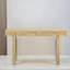 Console rustique étroite avec décorations en rotin et 2 tiroirs-724636776