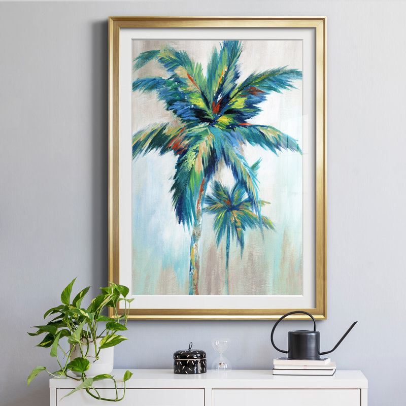«Bright Breeze I» par Nan - Reproduction d'art sur papier encadrée, H 26,5 po x l 36,5 po x P 1,5 po, Encadrement doré