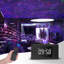 Veilleuse projecteur d'étoiles multifonctionnelle avec réveil, haut-parleur Bluetooth et musique avec bruit blanc pour chambre d'enfant ou d'adulte