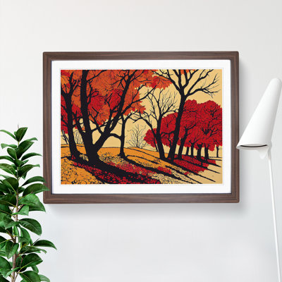 Cute Autumn Forest - Framed Print