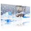 Nautique, bateau, Iceberg, paysage, scène d'hiver, ensemble de 3 impressions sur toile-2035984006