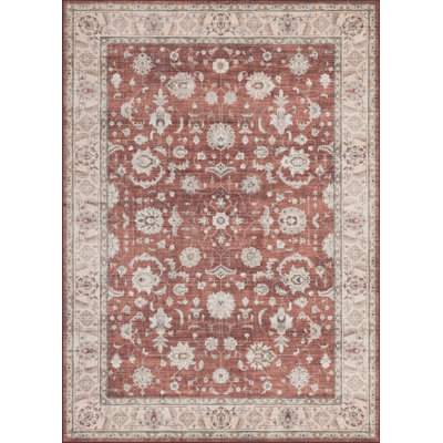 Eaglin 4AD178FDF4924AA3BAE0DD22C49A99F3 Red Area Rug