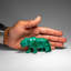 Genuine Polished Malachite Panther Carving (242.2 Grams)