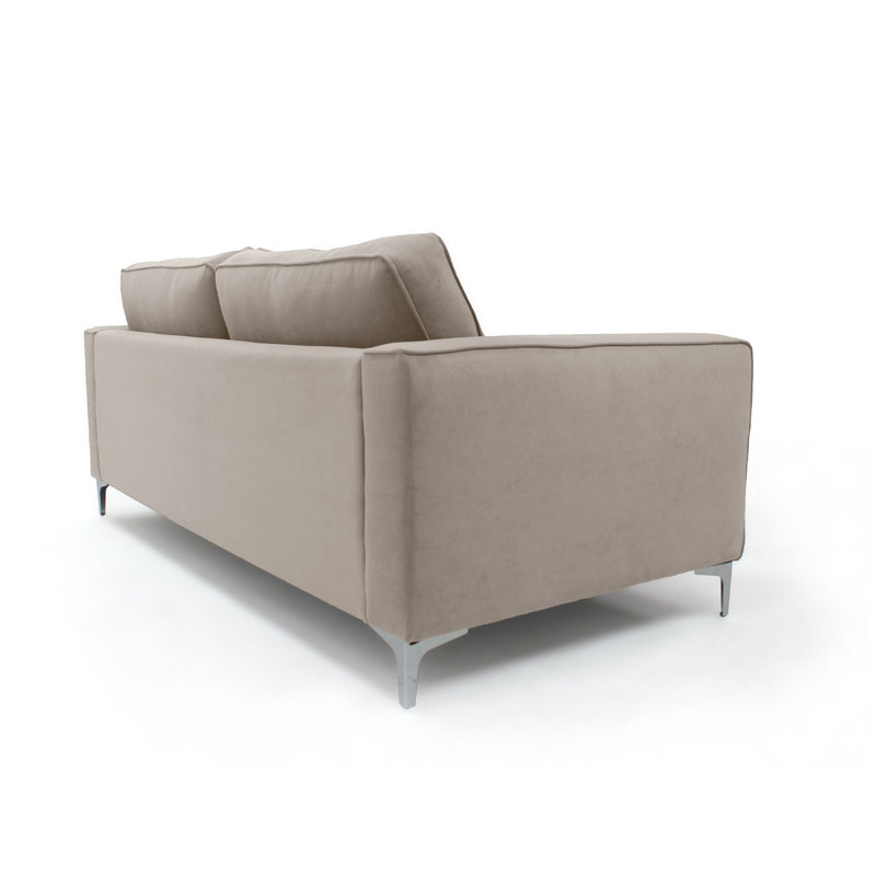 Georgio Velvet Sofa, Mink, 2