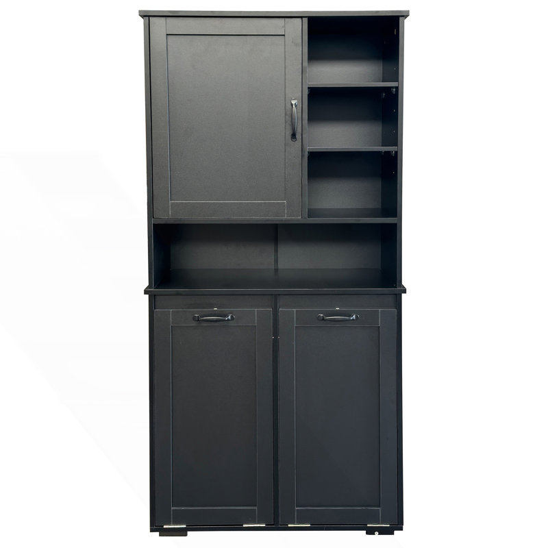 Armoire à linge autoportante avec panier inclinable