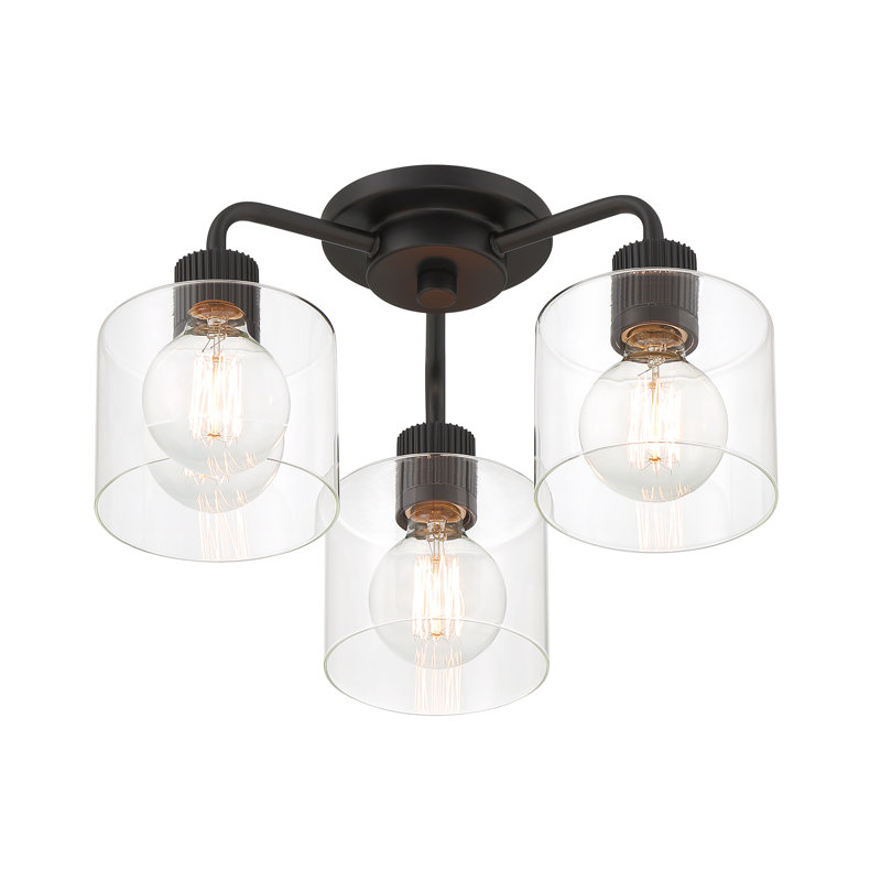 Alvo Glass Semi Flush Mount