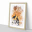 Silhouette of Two Peacocks - Picture Frame Painting Print-56853390-56853391