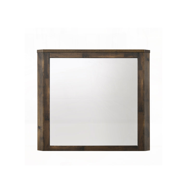Walnut Finish Mirror