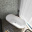 Baignoire de trempage autoportante en acrylique 59 po. X 29 po. Blanche