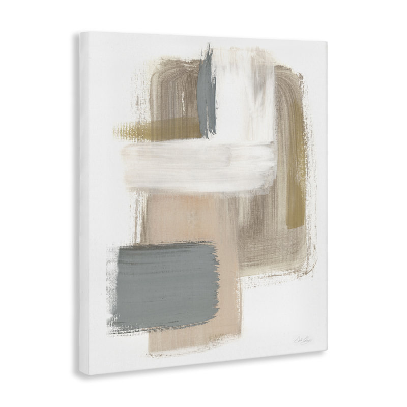 «Neutral Paint Strokes» par Stella Chang, H 30 po x l 24 po