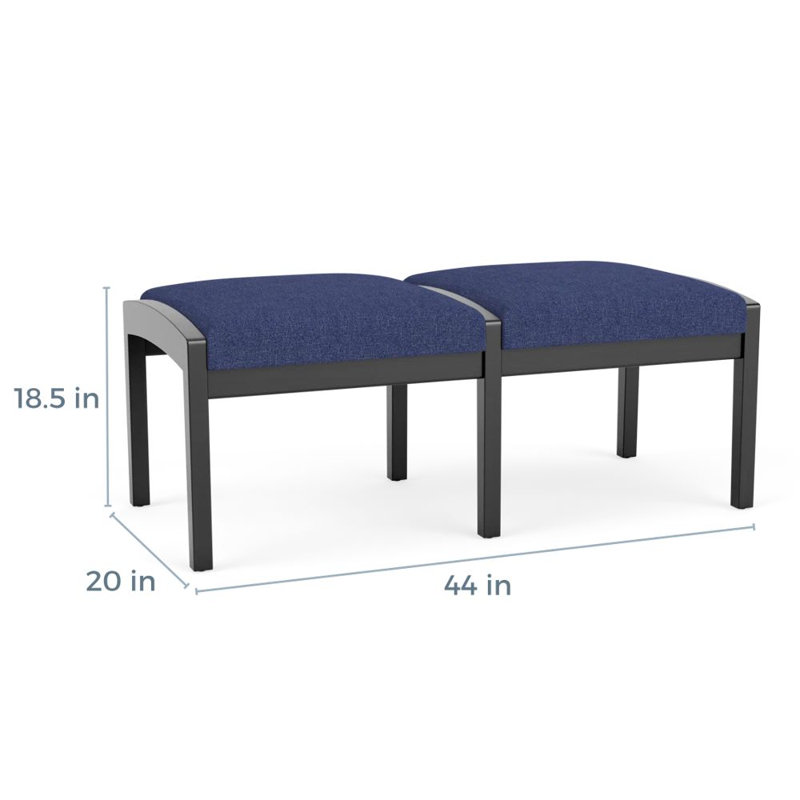 Banc en bois Lenox, Noir, Amiral Archetype