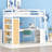 Twin Size Loft Bed With Ladder, Shelves, And Desk, White-1640652875-1640652876