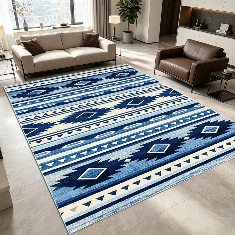 1PC Geometric Abstract Earth Tone Swirl Curve Pattern area rugs for Living Room, Soft and Comfortable, Suitable for all seasons, easy-to-maintain, machine washable Indoor floor mat, Under Table Farmhouse suitable for Dining Room, Bedroom, Entryway.