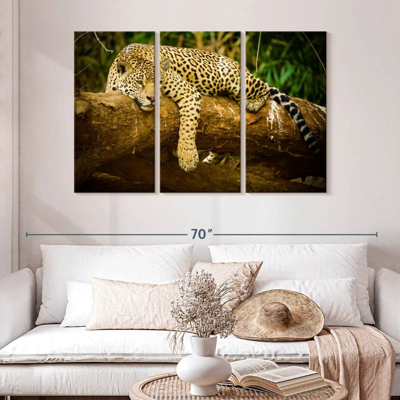 Brampt Pantanal Jaguar, 32" H x 50" W