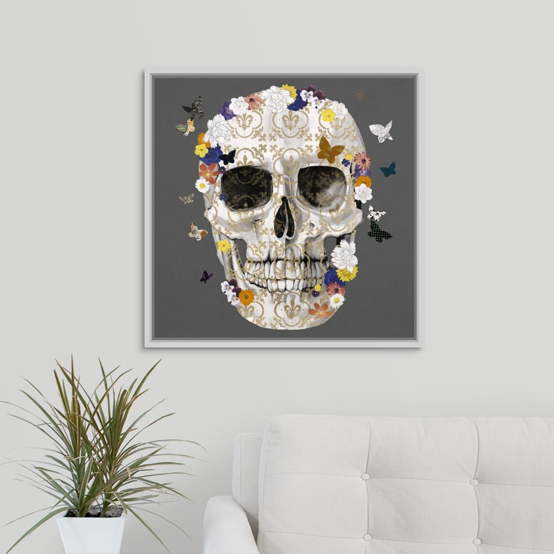 « unearth ii », impression sur toile, H 25,7 po x l 25,7 po x p 1,75 po, Cadre flottant blanc