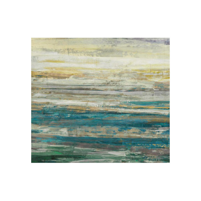 Linear Circumstance par Maeve Harris - impression sur toile tendue, H 30 po x l 33 po x P 1,5 po, Couche de verre