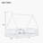 White Watsons Tent-Shaped  Floor Bed Featuring Guardrails And Slats-1376986924