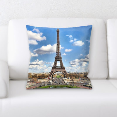Faux Leather Throw Pillow