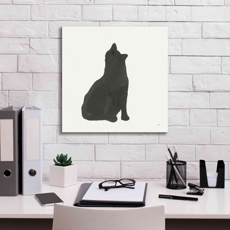«Black Cat I» par Chris Paschke, H 18 po x l 18 po x P 0,75 po