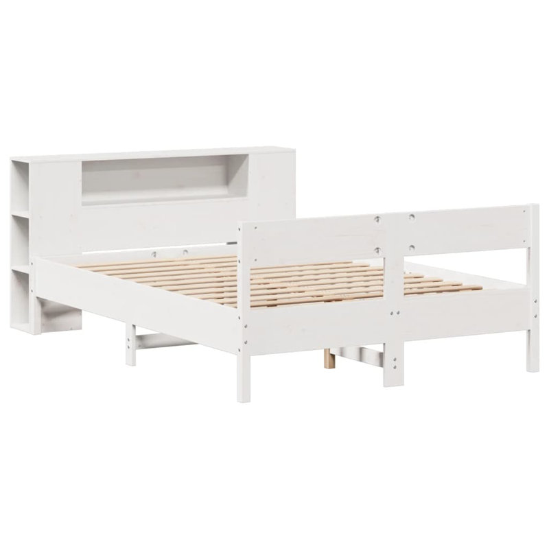 Solid Wood Bed, Kingsize (5'), White