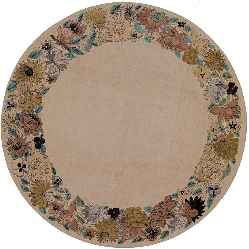 Round Jacoby Light Gray Rug