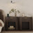 Reeded Nightstand With 1 Drawer, Open Shelf Storage Built-in Outlets USB Type-C Charging Station Set of 2-711120264-720913634
