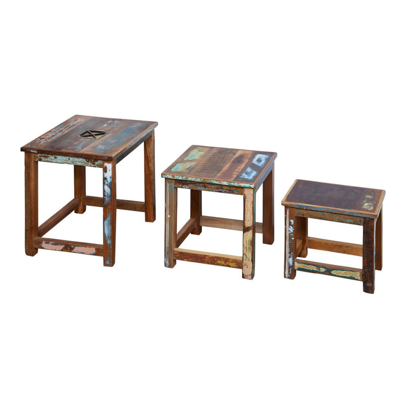 Nature Of Spirit Solid Wood Nesting Tables