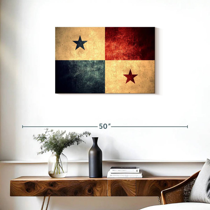 Borges Grunge Panama Flag