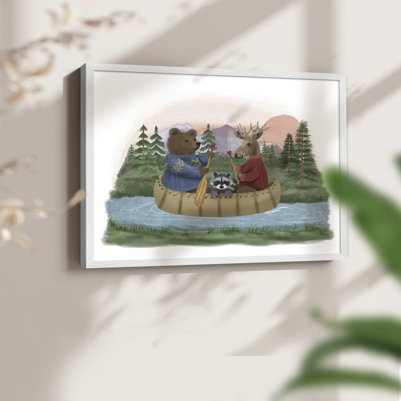 River Trip - Impression encadrée - Restickable, H 16 po x l 20 po, Blanc