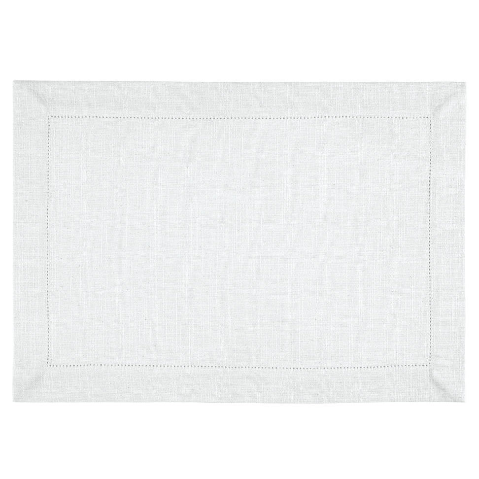 Mattea Cotton Rectangle, White