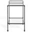 Isabellina Metal and Glass Bar Cart