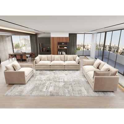 3 - Piece Chenille Living Room Set