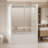 Soft Closing Frameless Door, Stainless Elegance, Modern Bath, Reversible Convenience