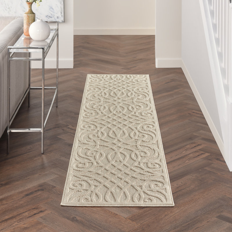 Tapis crème Therese, Tapis de couloir 2 pi 2 po x 7 pi 6 po