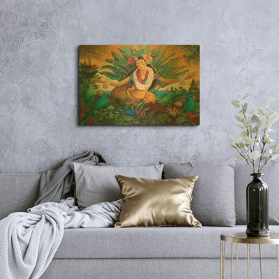 Tableau mural en métal doré « Aloha » de David Galchutt, 91,4 cm x 61 cm