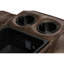 Rich Brown Reclining 3 With Centre Cup Holders And Traditional Style Leather Adjustable Back