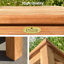 Table de douche en teck 19,7 po