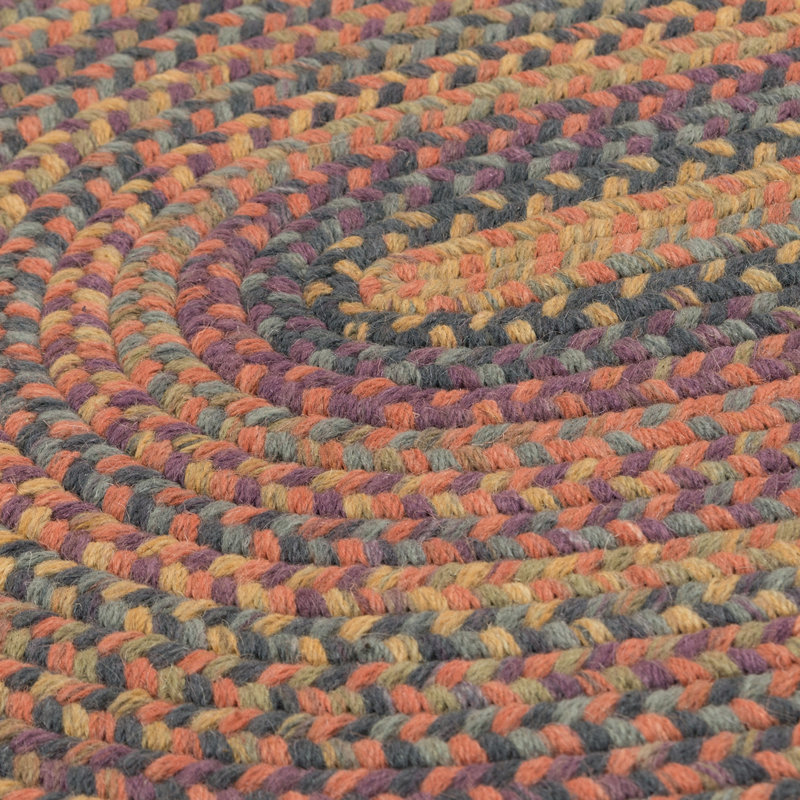 Tapis brun en laine tressé Nourdan, Ovale 15 pi x 20 pi